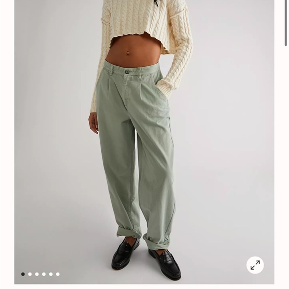 Free People Pants - Free People Cya Later Skate Trouser in Washed Army. SIze 8
